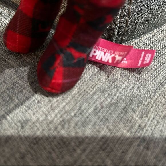 Victorias Secret PINK Plush Dog Buffalo Plaid - Picture 4 of 4